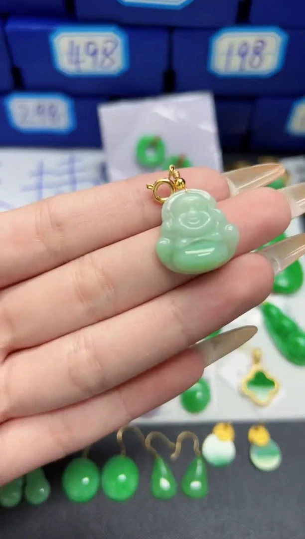 【闪购商品】翡翠颈饰未镶嵌Y缅料A货/支持复检/一件