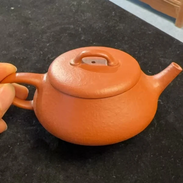 原矿紫砂主人杯品茗杯 朱泥 逸瓢