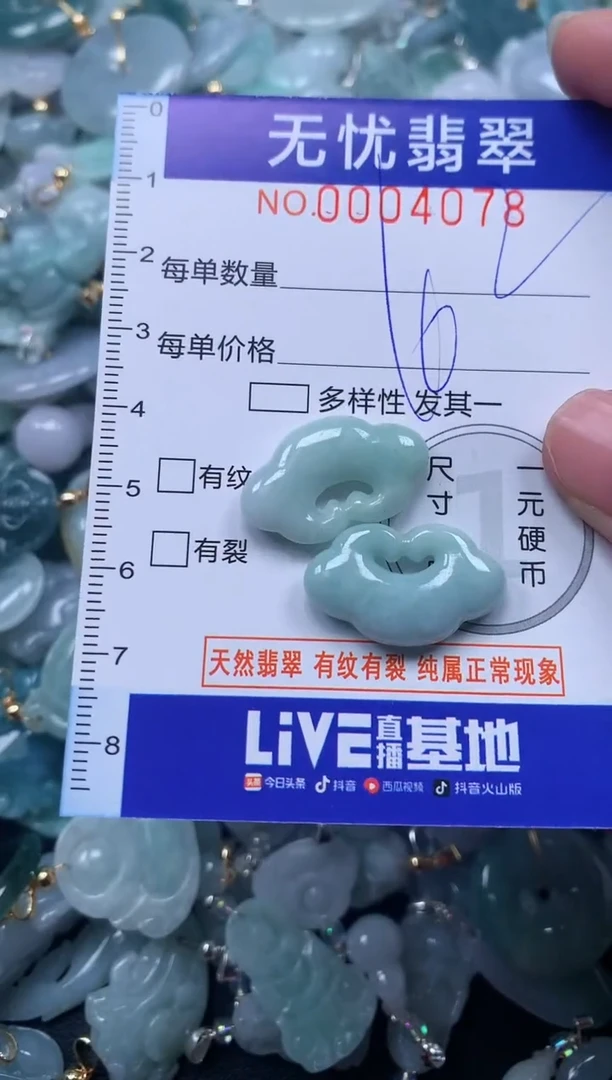 颈饰未镶嵌翡翠4078