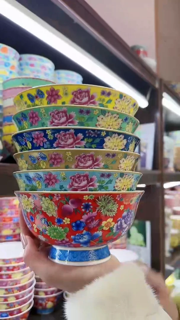 【闪购商品】瓷片6英寸面碗6个景德镇陶瓷