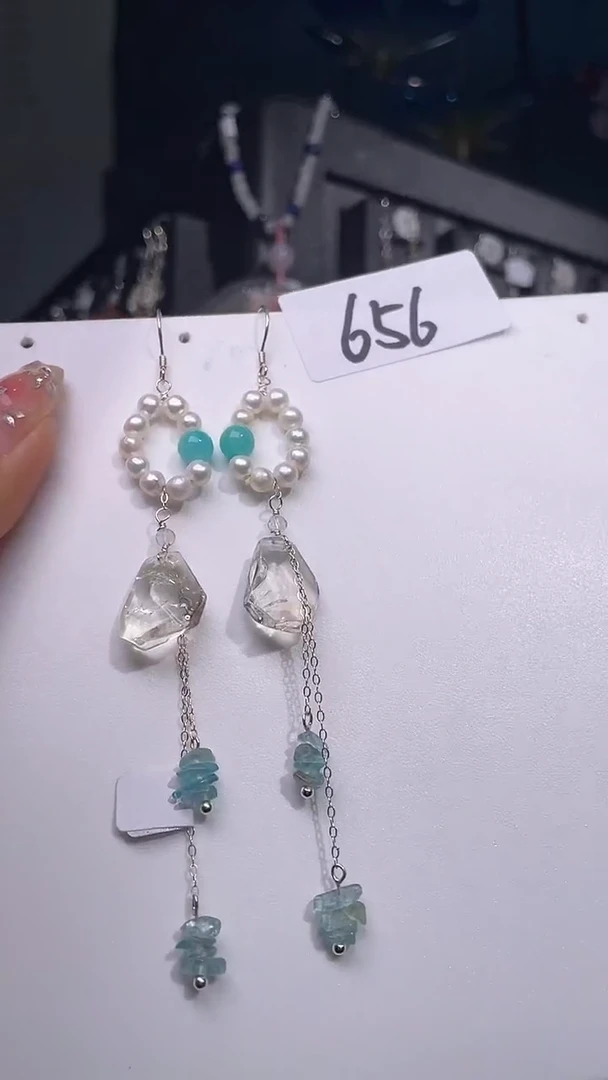 银S925镶嵌耳饰紫晶喜欢拍微瑕