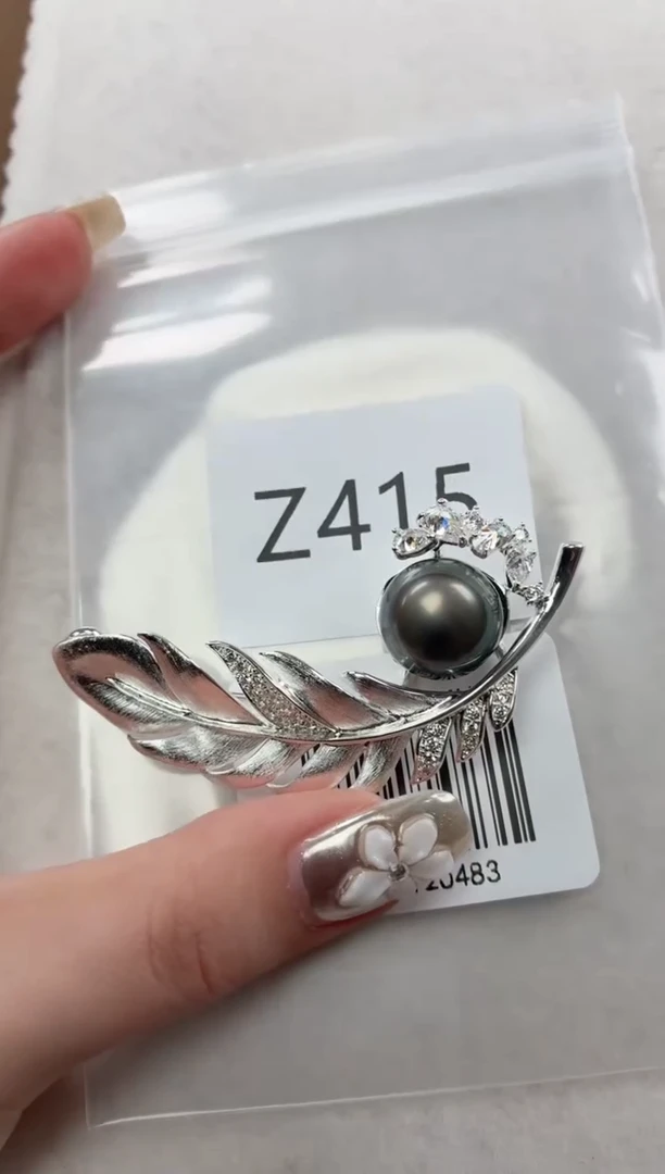 未镶嵌胸针海水珍珠Z415