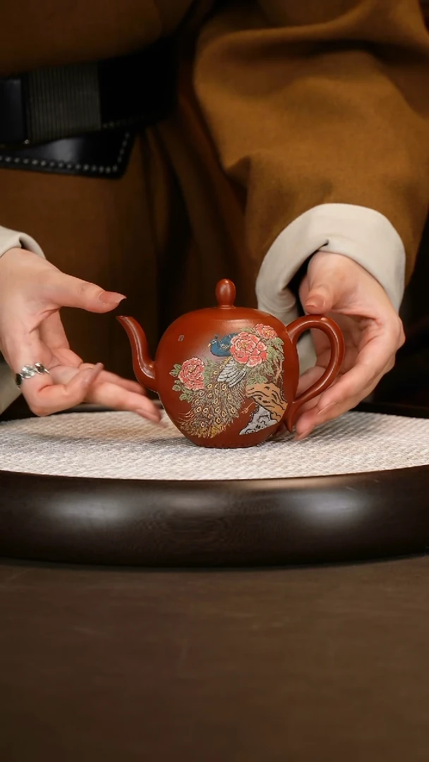 【邵德华】彩绘美人肩 大亨大红袍 280c