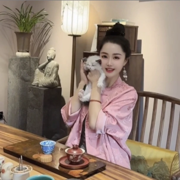 清净心 芳华设计新中式复古提花上衣国风阔版立领上衣