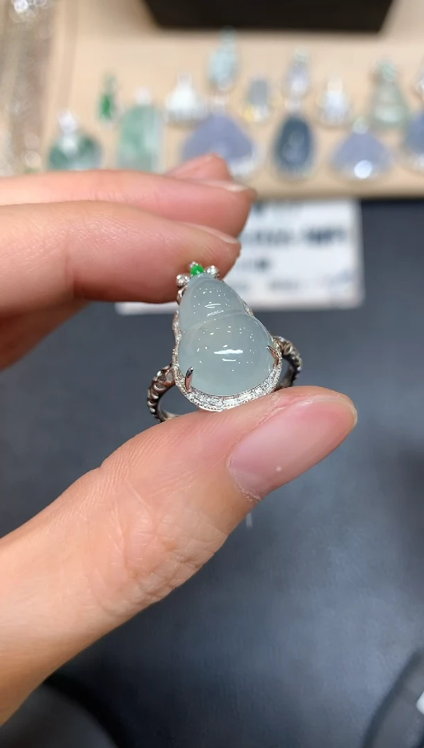 【闪购商品】翡翠戒指18K金镶嵌两用款【无服务费多样性发其一