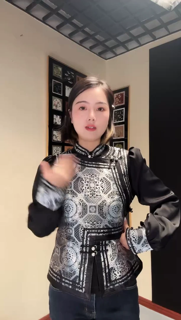 银色纱袖马甲2XL