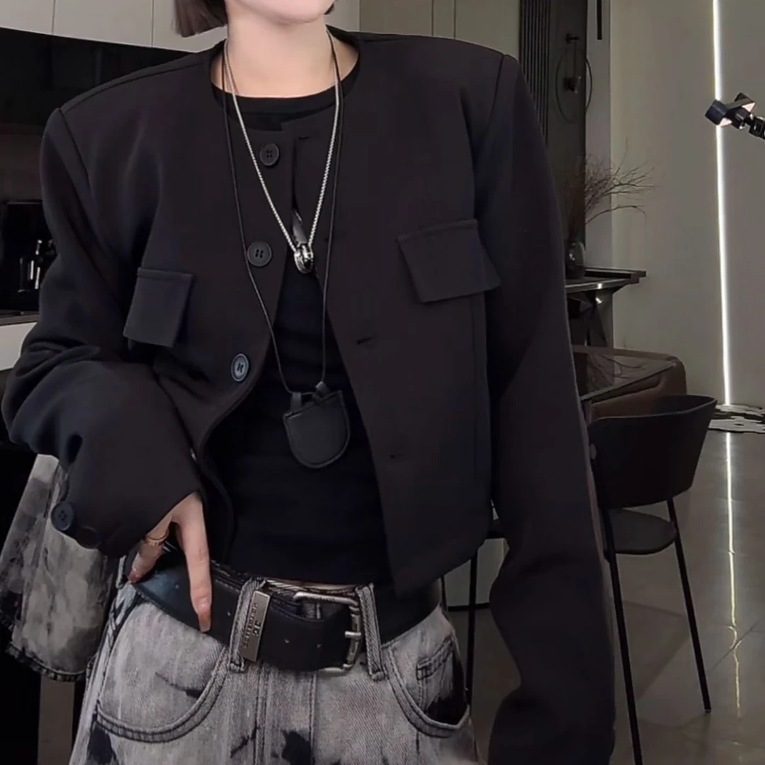 【琳琳原创】春款时尚设计感百搭外套18095