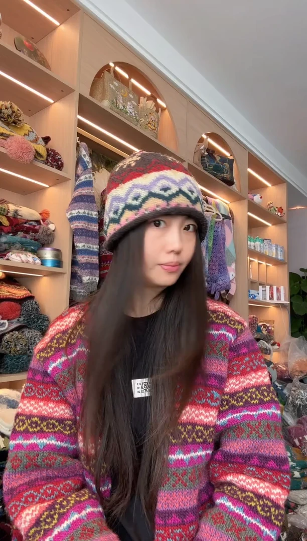羊毛小丸子帽