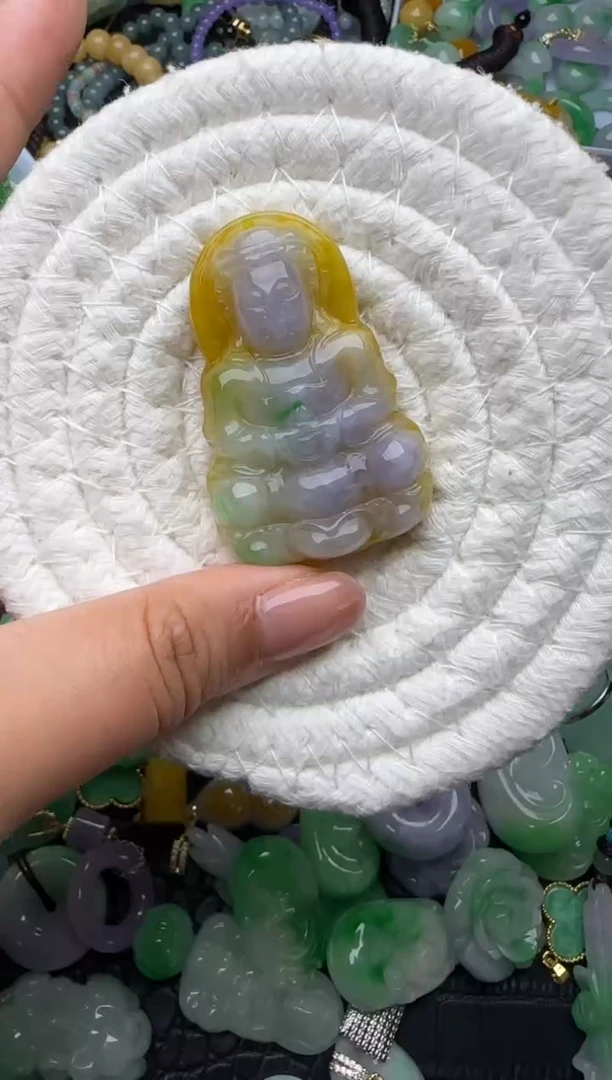 颈饰未镶嵌翡翠缅甸翡翠吊坠