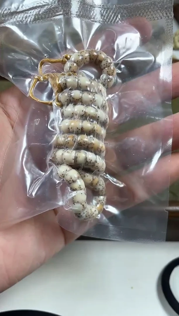 手串星月菩提原生态石玉料火烧云直切大肠7mm