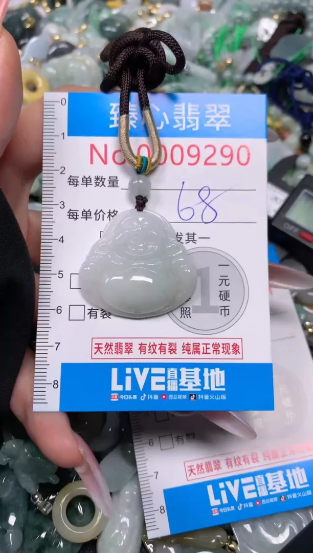 【闪购商品】翡翠颈饰未镶嵌含绳0009290