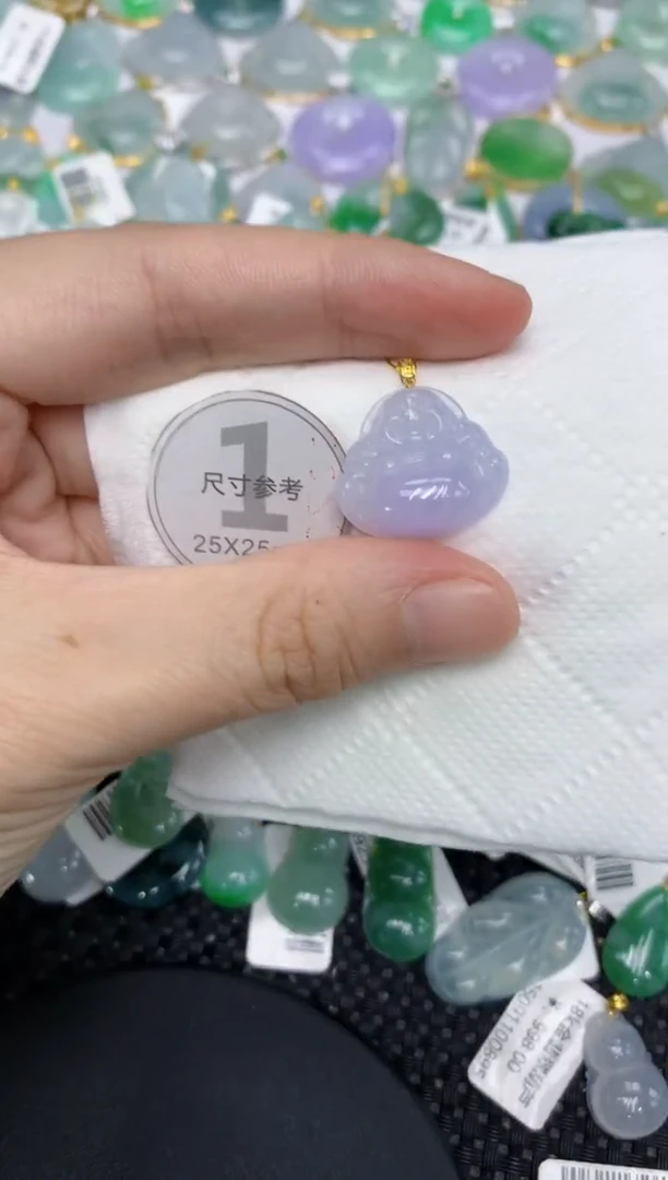 颈饰18K金镶嵌翡翠11111111