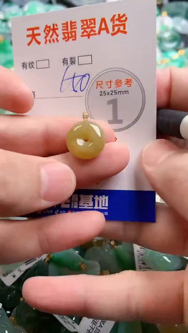 颈饰18K金镶嵌翡翠0819579816