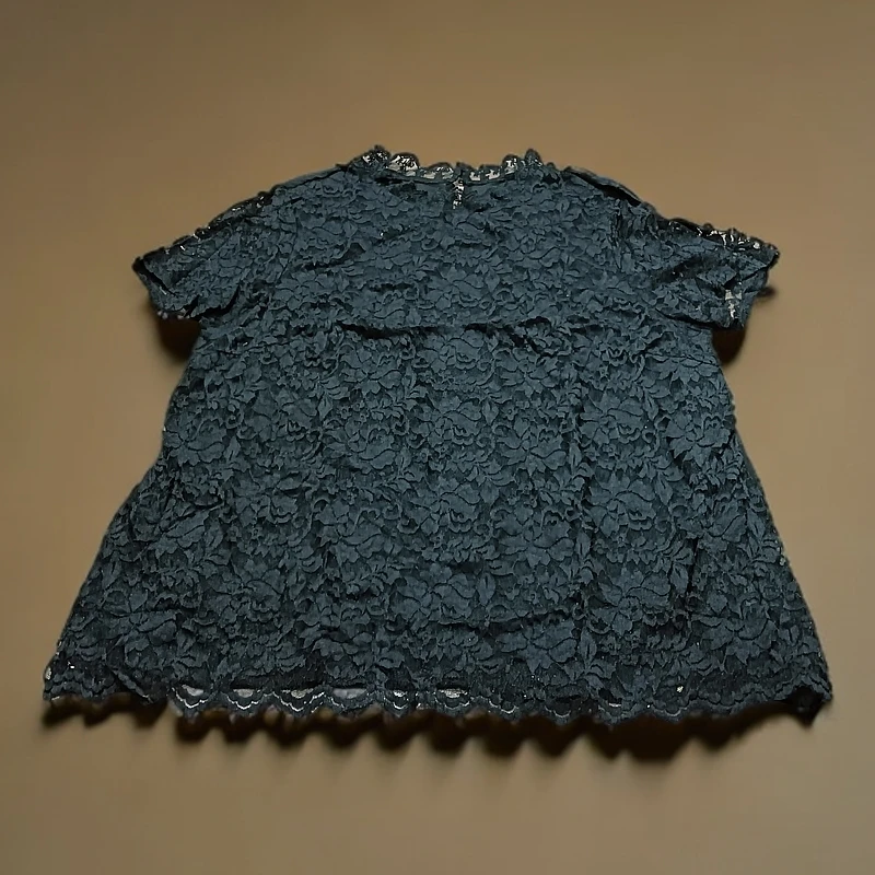 49黑色外贸没吊牌蕾丝小衫