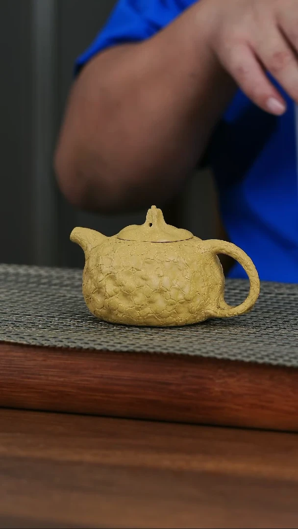 茶壶紫砂原矿米黄段泥南瓜供春
