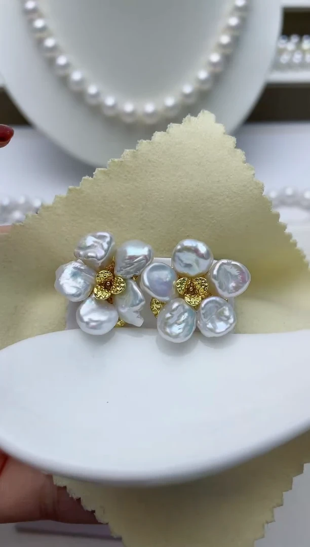 【闪购商品】淡水珍珠耳饰未镶嵌W3