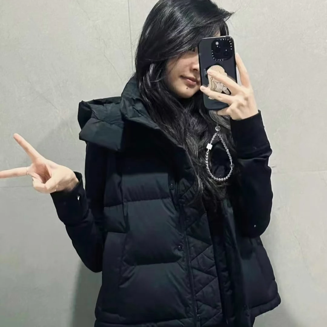 泡芙四格羽绒连帽马甲-W8856专属