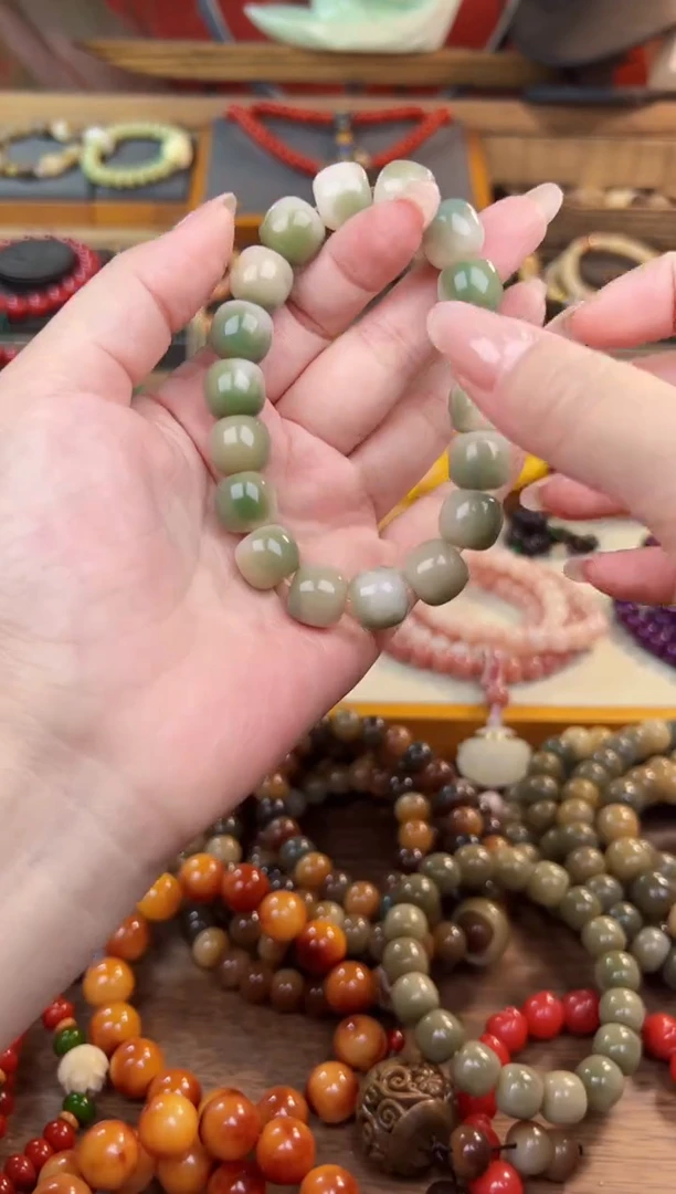 【闪购商品】菩提根/象牙果手串山水老型11*12MM单圈