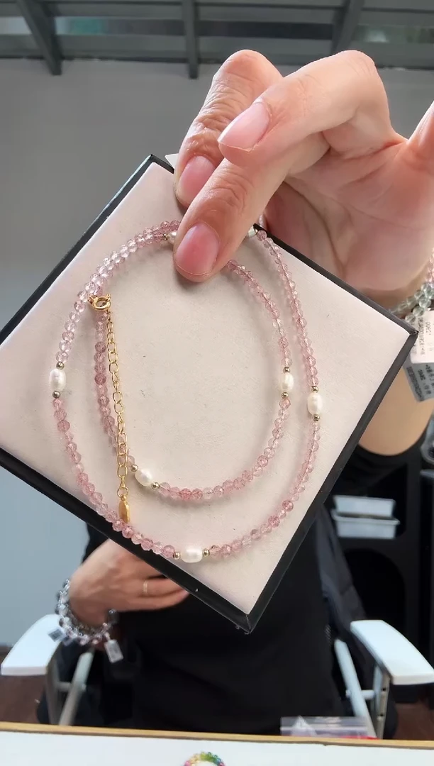 项链未镶嵌石英质玉优0563