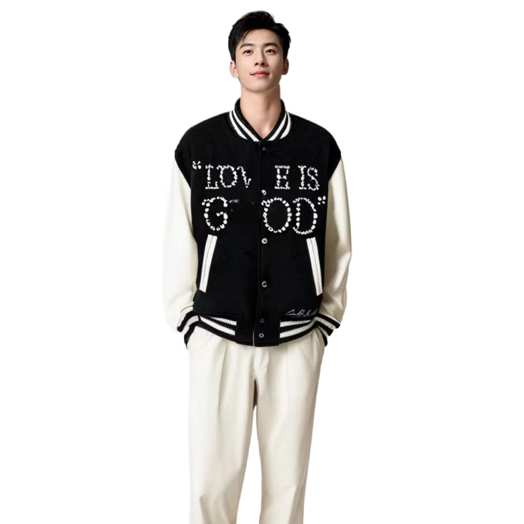 休闲时尚穿搭GD【黑黄】棒球服，男女同款