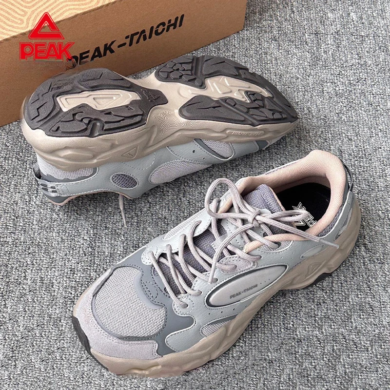 匹克态极川行运动鞋男|跑步缓震休闲跑鞋复古老爹鞋女-DE440377