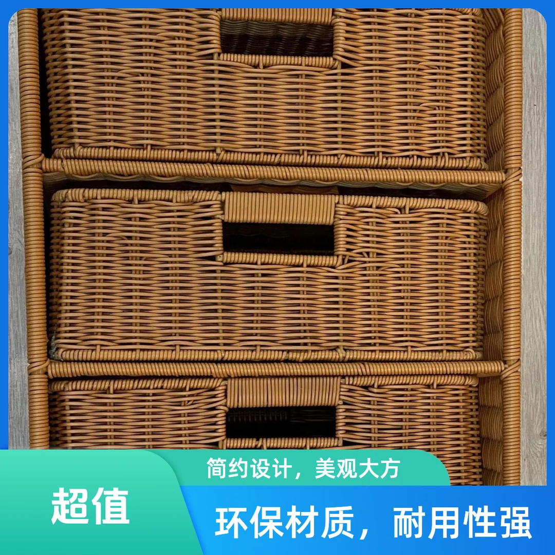 XWW059棕色三层床头柜简约轻奢风家用收纳柜40*30*54