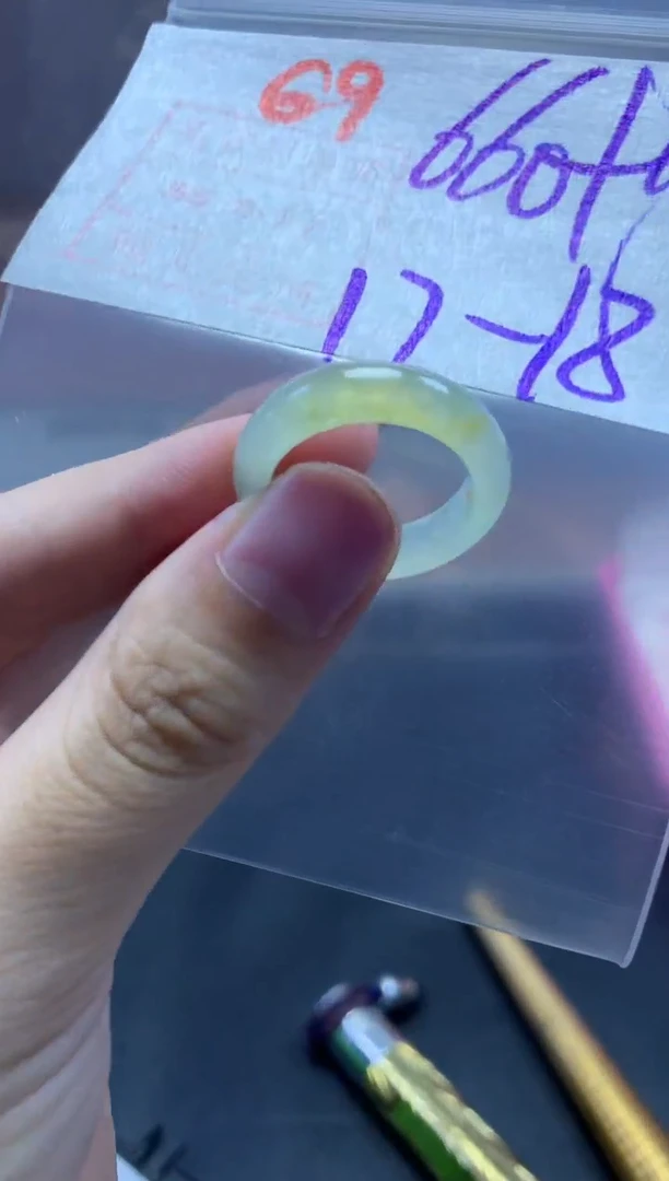 未镶嵌定制翡翠戒圈17-18#670毛货需精细抛光