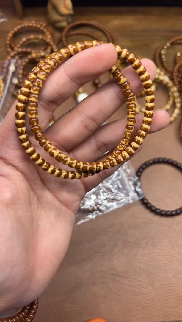 手串紫金鼠A471 半山半水实心4*6