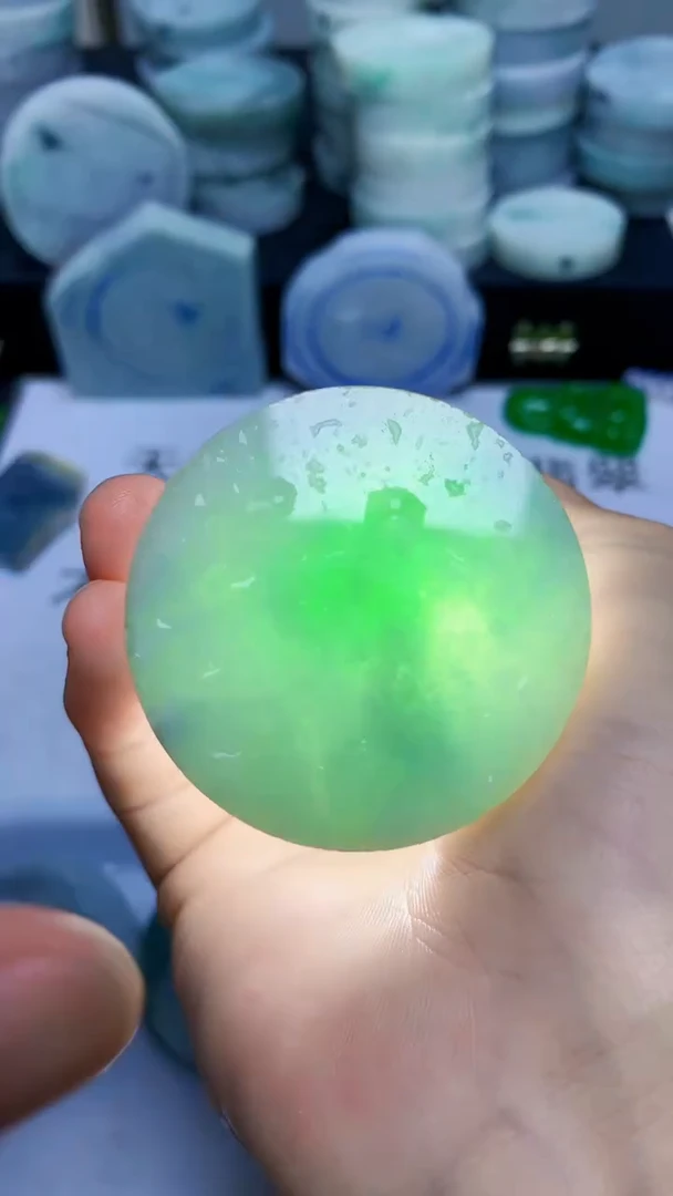 翡翠裸石缅甸天然翡翠A货911