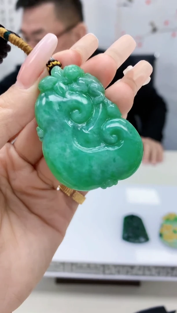 【闪购商品】定制翡翠未镶嵌5152lr-毛货挂件9