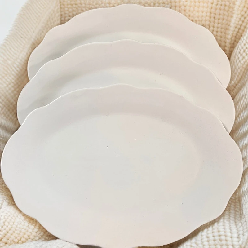 【微瑕12寸鱼盘（异形）2个】新骨瓷纯白餐具家用商用工厂价