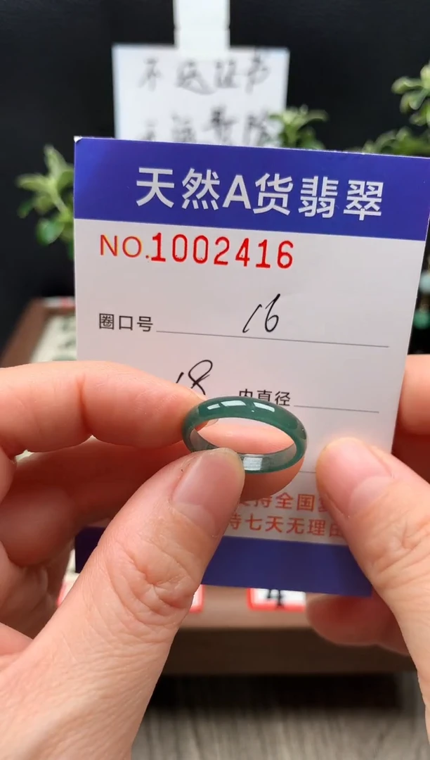 未镶嵌戒指翡翠16#