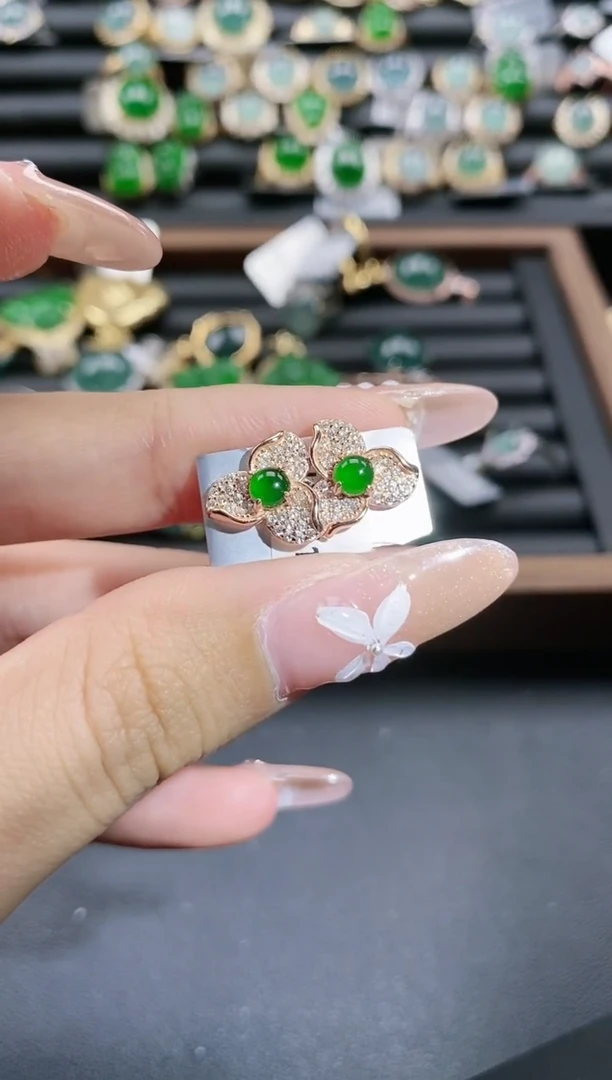 【闪购商品】翡翠戒指银S925镶嵌51151
