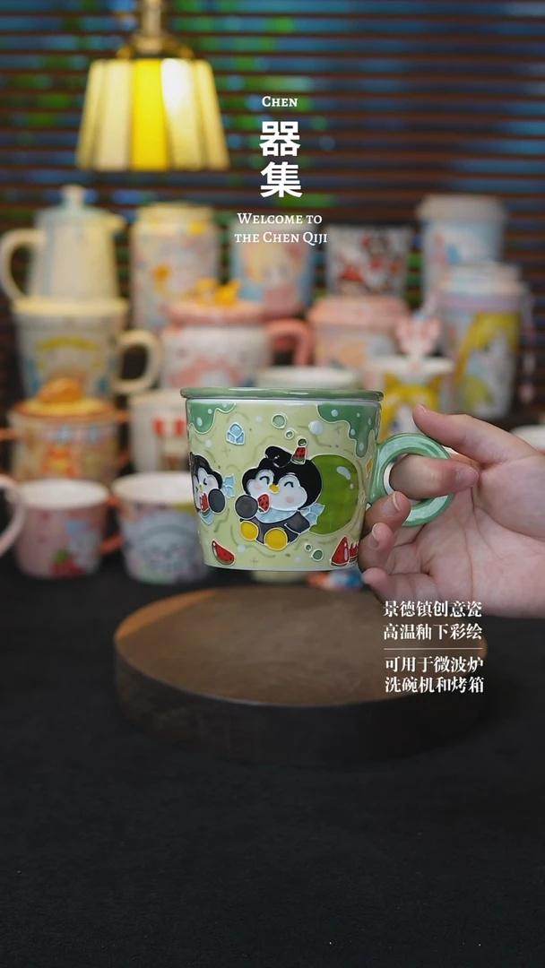 其他026景德镇纯手工手绘创意瓷器