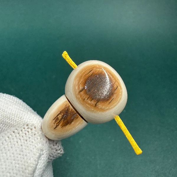 M2428天然猛犸牙分体三通20.1*30.2支持鉴定假一罚四