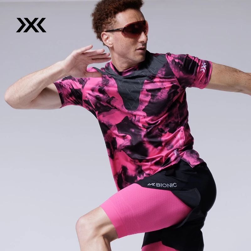 X-BIONIC  势能舒跑炫彩男士短袖上衣舒适透气运动户外RTPSS25M