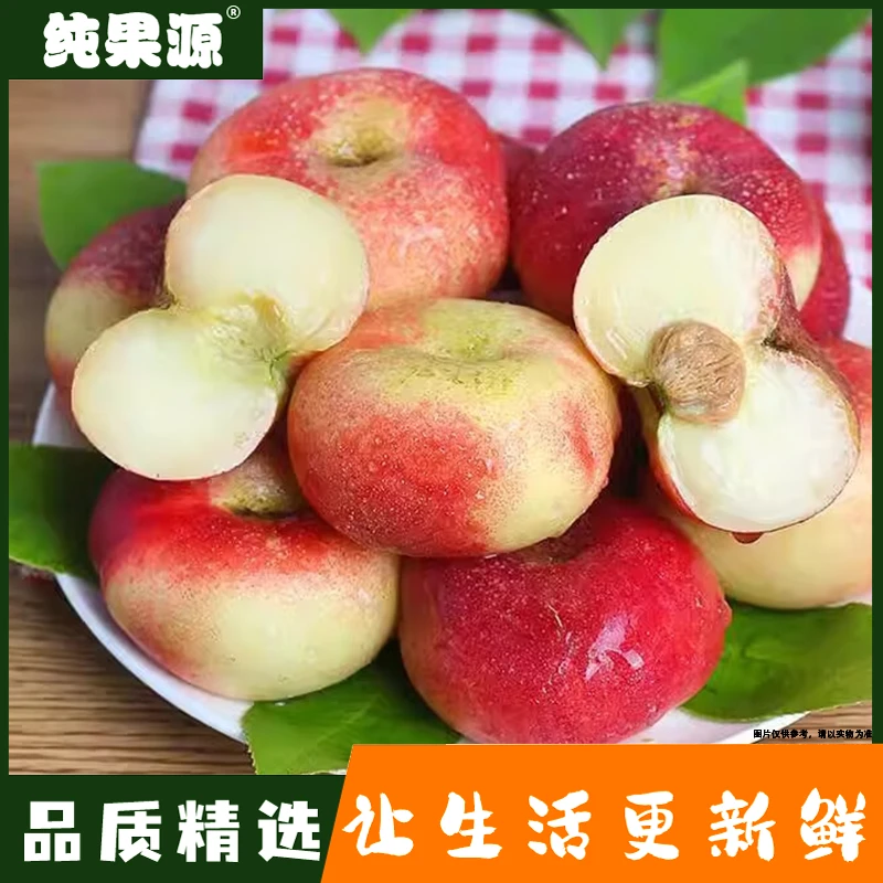 【纯果源小时达】（纽扣）蟠桃【约2斤】桃子同城送山东省