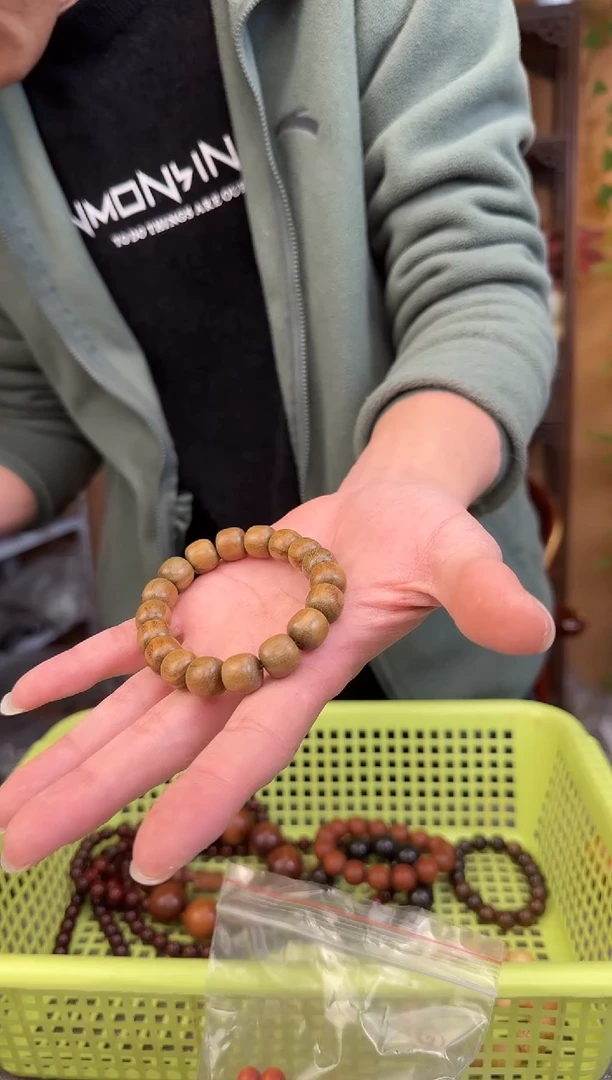 【闪购商品】维腊木（绿檀）手串/手链绿檀老形1.2单圈