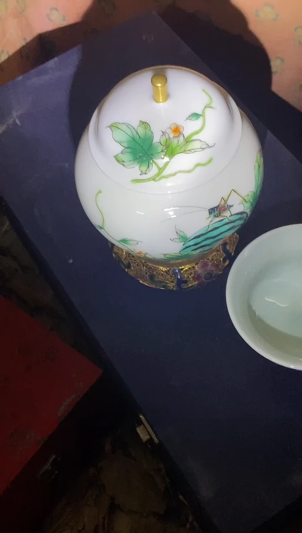 摆件摆件主播口述为主 （斗笠杯】