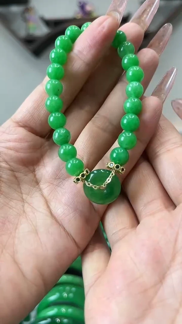 【闪购商品】翡翠手链未镶嵌闪12 手串