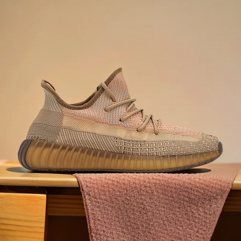 脏橙运动休闲鞋时尚男女同款情侣鞋椰子鞋350新款透气Q弹百搭跑步