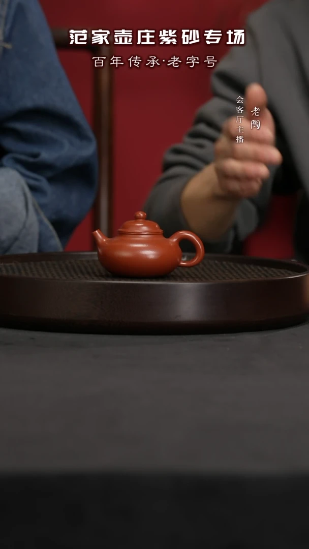 【闪购商品】紫砂茶壶陶JTT48范家壶庄容天朱泥100