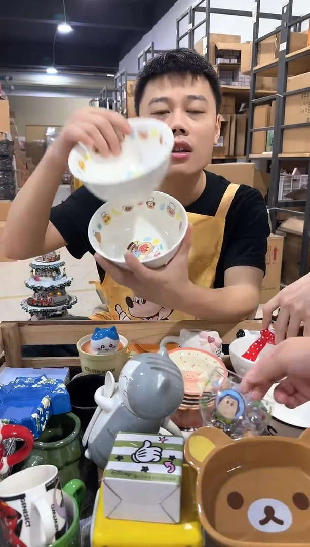 瓷片面包超人大碗2件套