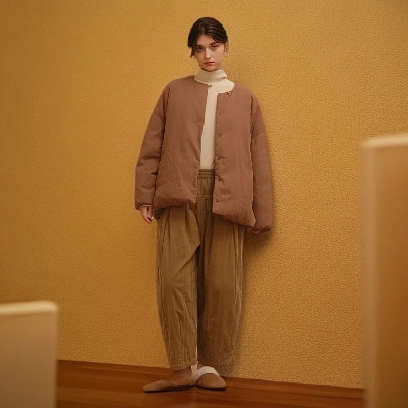 242DW043-2朵朵可可冬款可外穿单上衣外套家居服