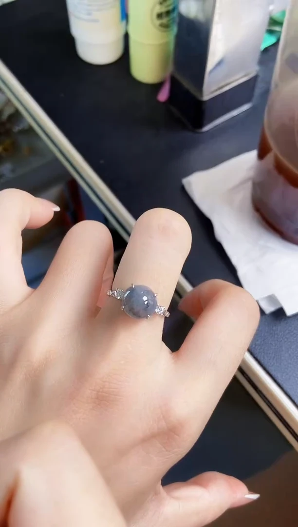 银S925镶嵌戒指翡翠21