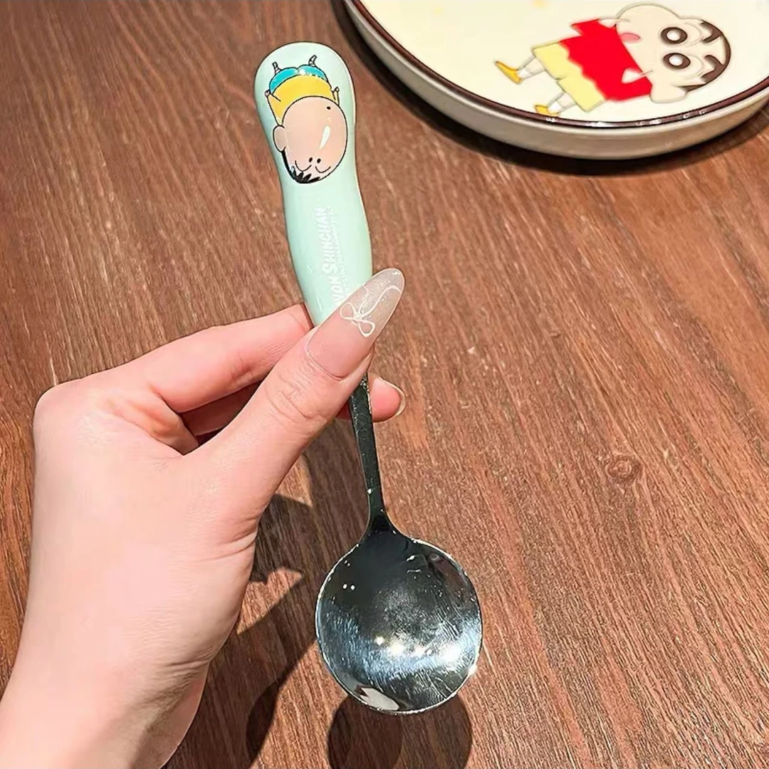 Z532 米诺家304钢勺子【绿色阿呆】