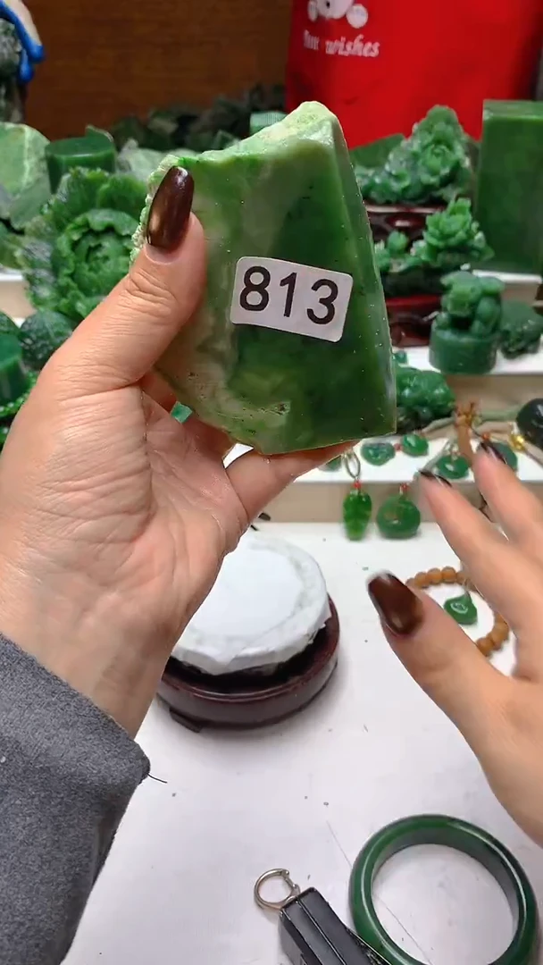 未镶嵌和田玉珠宝半成品1