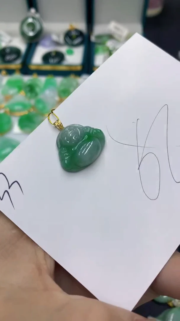 【闪购商品】翡翠颈饰18K金镶嵌1111111111