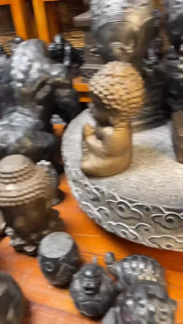 石材天然青石雕刻22宝宝佛