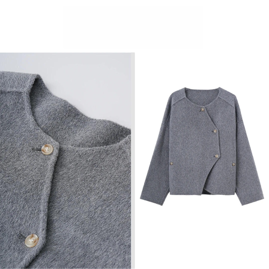 2024秋冬新款大衣手工双面呢大衣气质时尚YY005